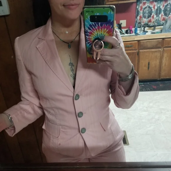 Baby Pink Pants Suit - Picture 1 of 11